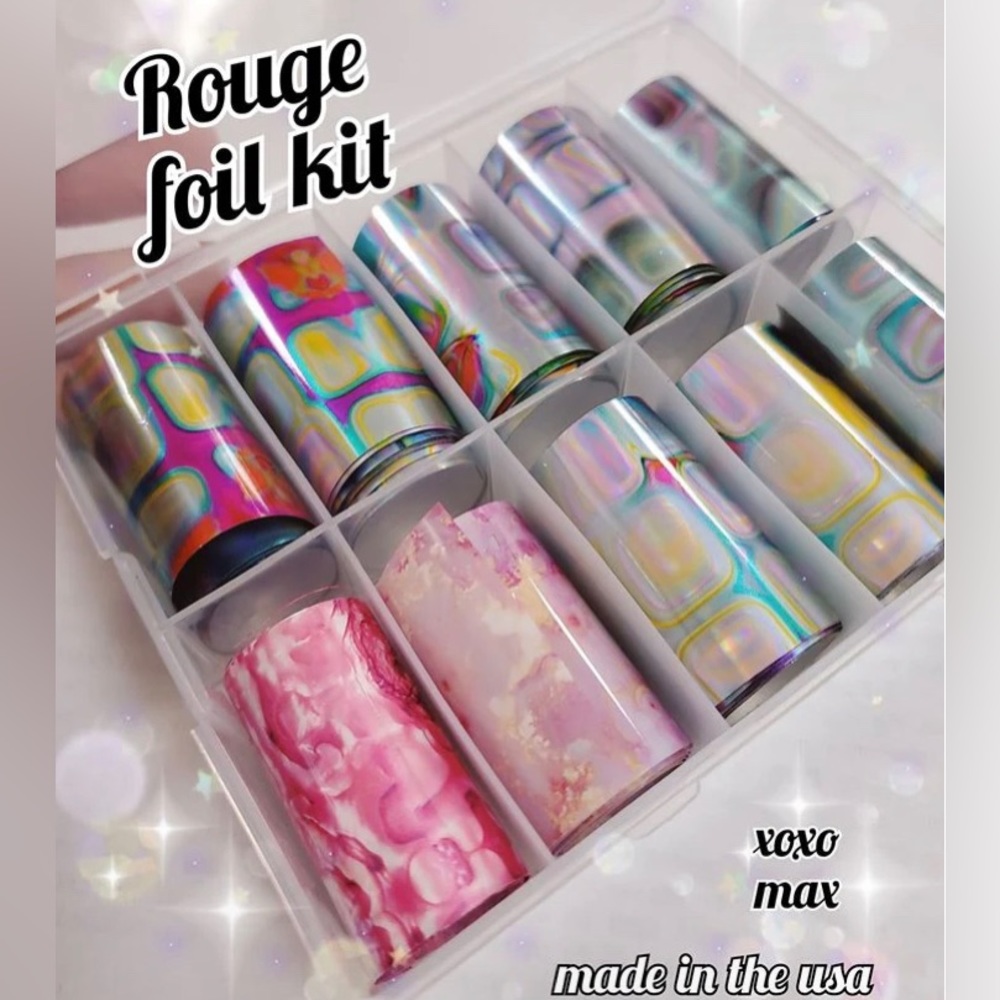 ROUGE Nail Foil Kit 1/$15, 2/$25, 3/$30, 4/$35.$5 each additional!